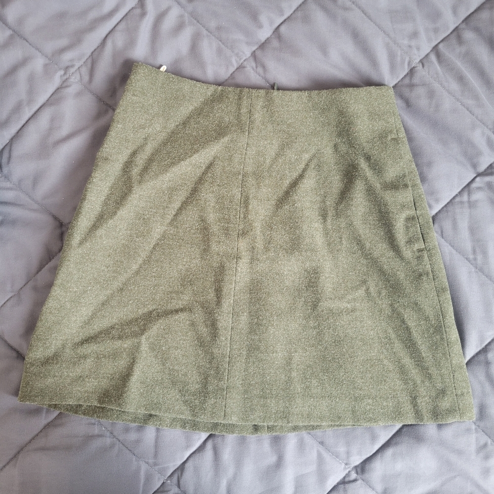 Aritzia Wilfred Gray Sage miniskirt size 0